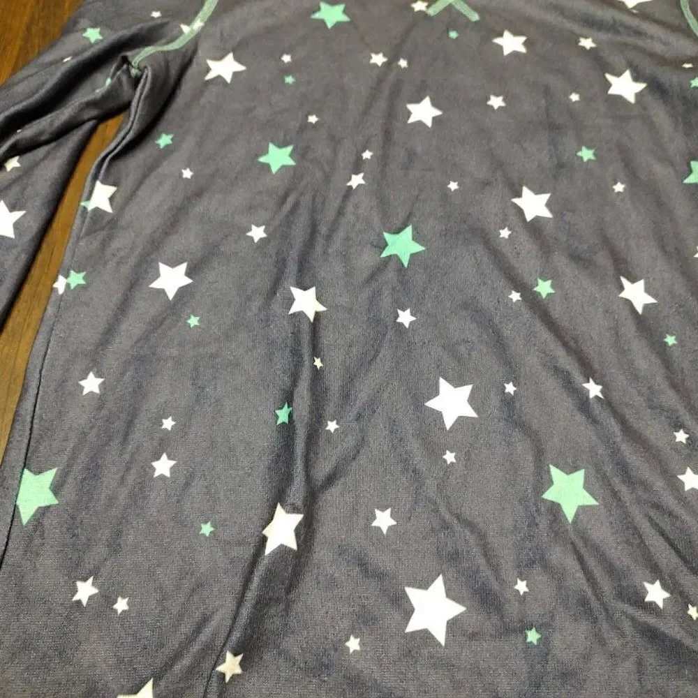 New Justice Navy Blue with Stars Pajama Set Size Girl's 12